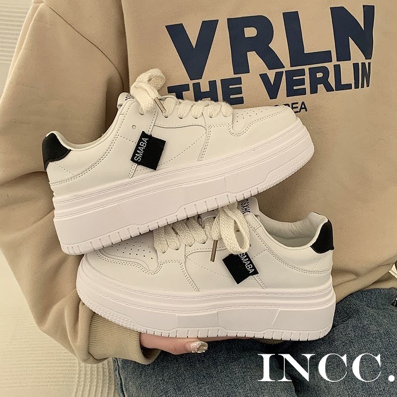 INCC   thể thao nữ giày giày thể thao nữ 2023 NEW giày sneaker nữ đáy dày Xu hướng thời trang Thông khí  Thoải mái Thời trang Hàn Quốc Beautiful B95F42R 37Z230910