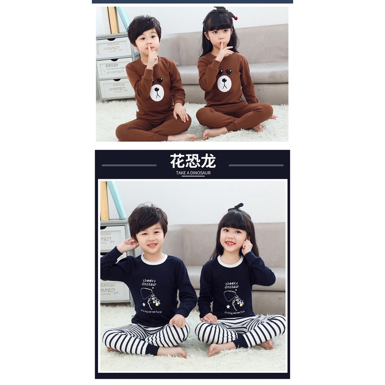 Bộ Đồ Ngủ cotton Mặc Nhà Dáng Dài Giữ Ấm Hình Người Nhện Màu Đỏ Thuần Khiết Thời Trang Thu Đông Cho Bé Trai Và Bé Gái