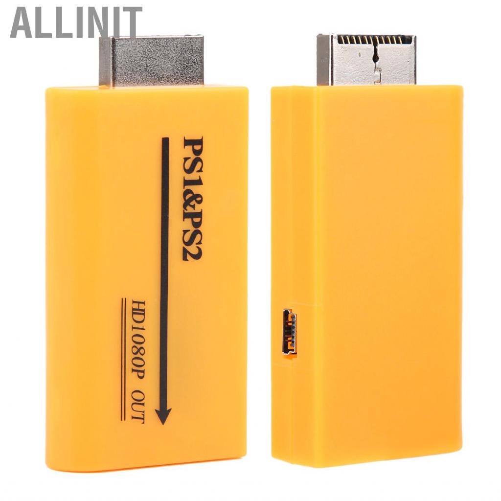 Allinit PS1/PS2 To Video Converter Adapter Output Composite 7x3.5x1.5cm CRY