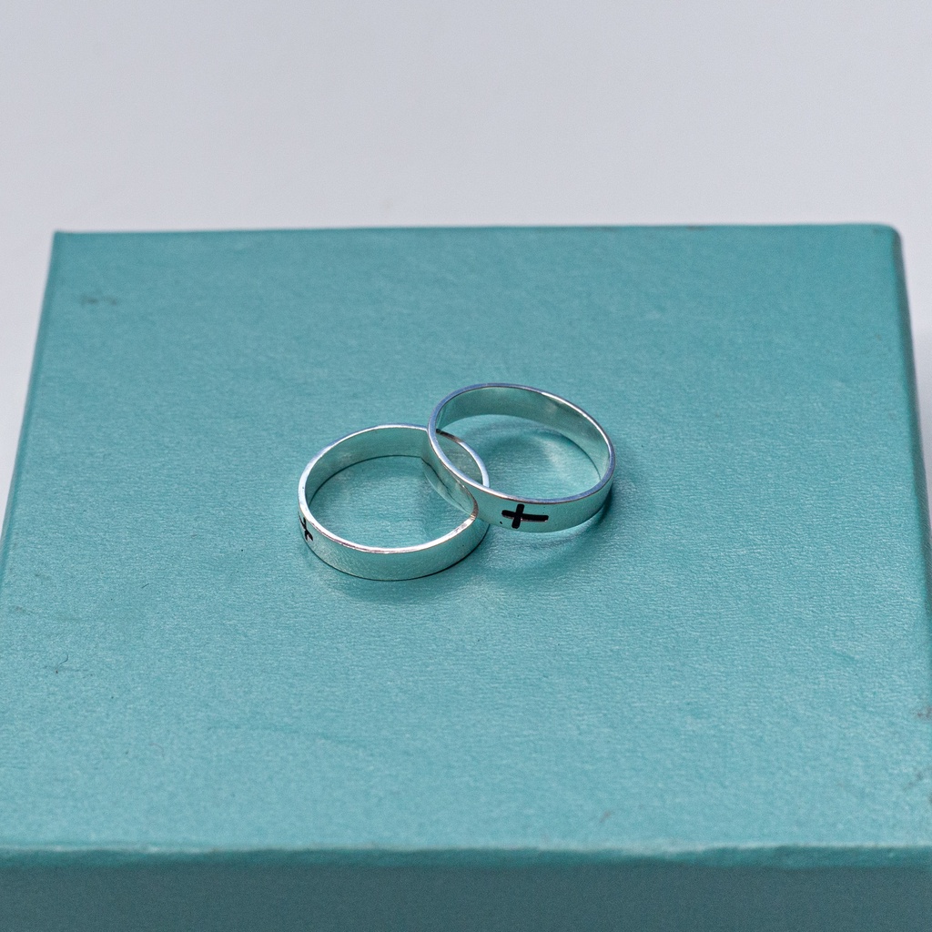 Nhẫn bạc ta Thánh Giá N10.H cho nam nữ - Quà tặng Công Giáo