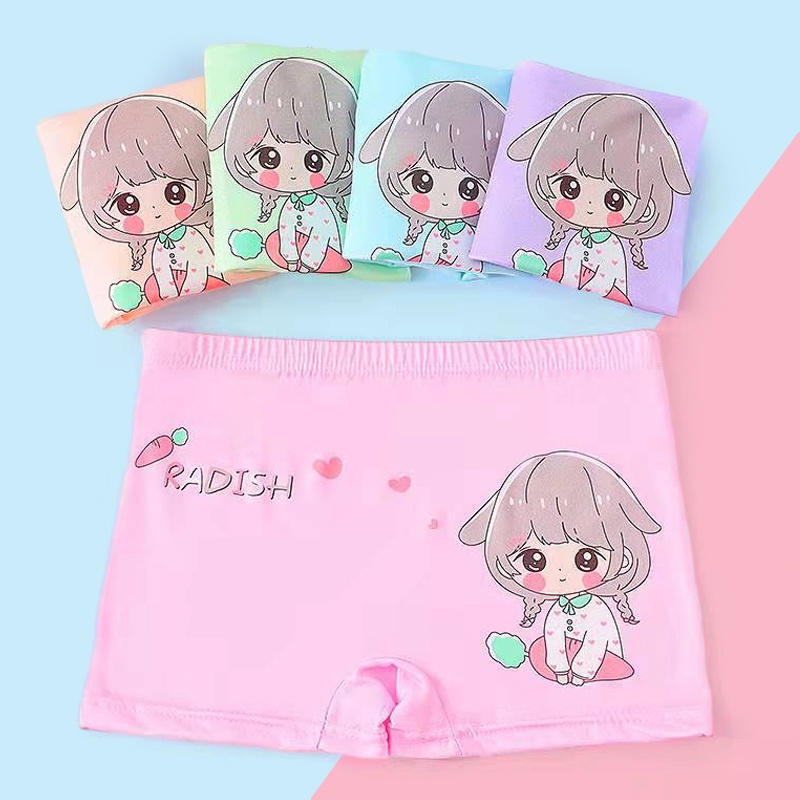 Quần Lót cotton Thoáng Khí Cho Bé Gái
