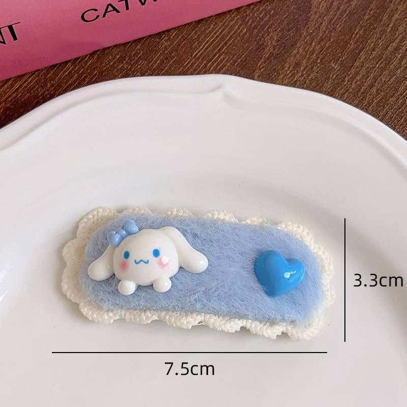 Ere1 Kẹp Tóc Hình sanrio kuromi hellokitty Ngọt Ngào Cho Nữ