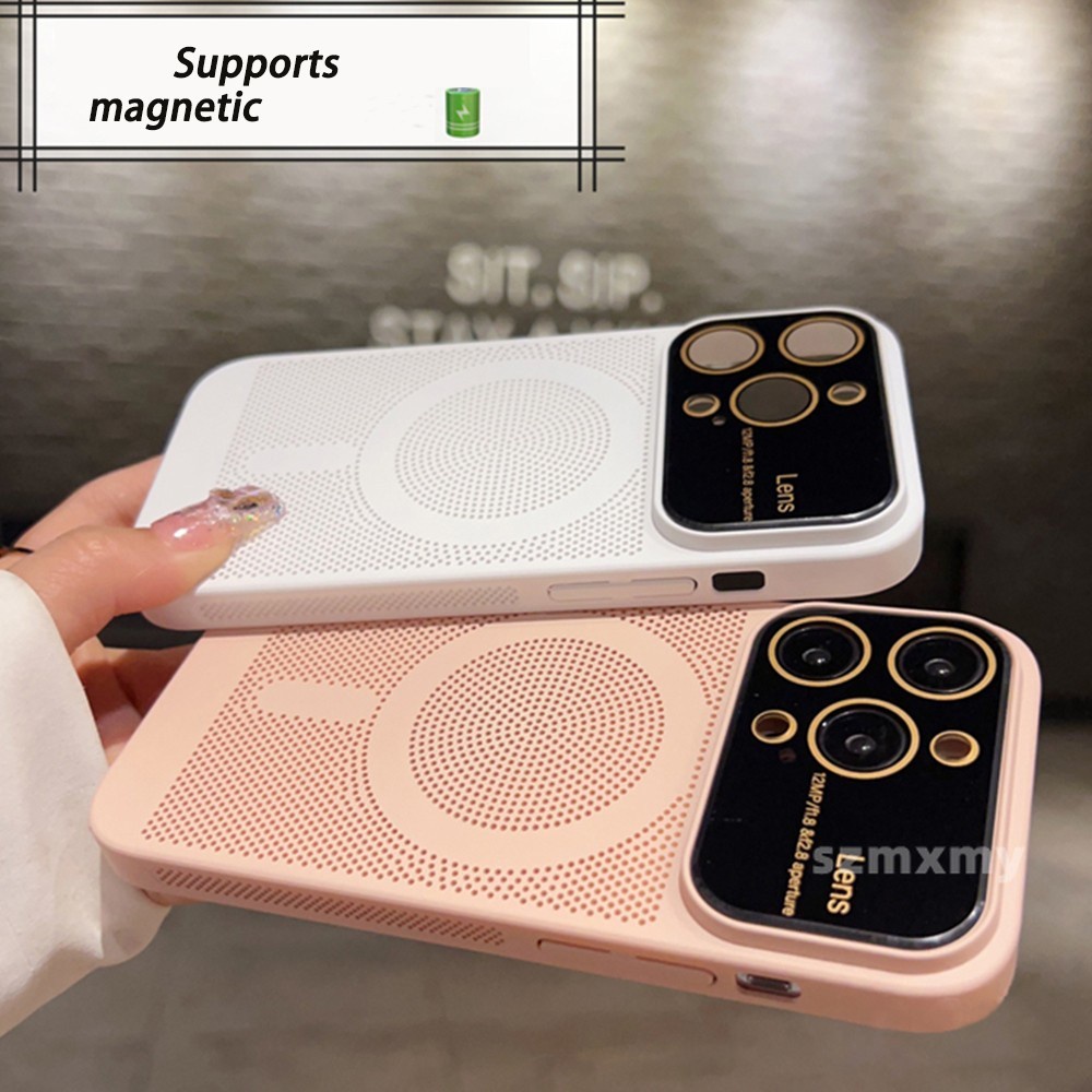 Ultra Ốp Điện Thoại Cứng Siêu Mỏng Có Nam Châm Làm Mát Cho iphone 15 14 13 12 pro max