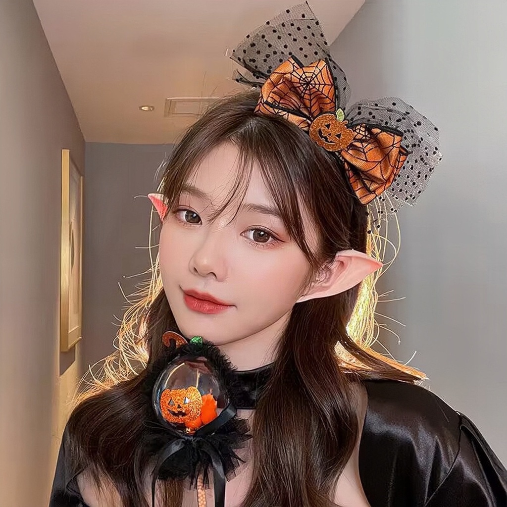 Băng Đô Cài Tóc Đính Nơ Dễ Thương Cho Nữ