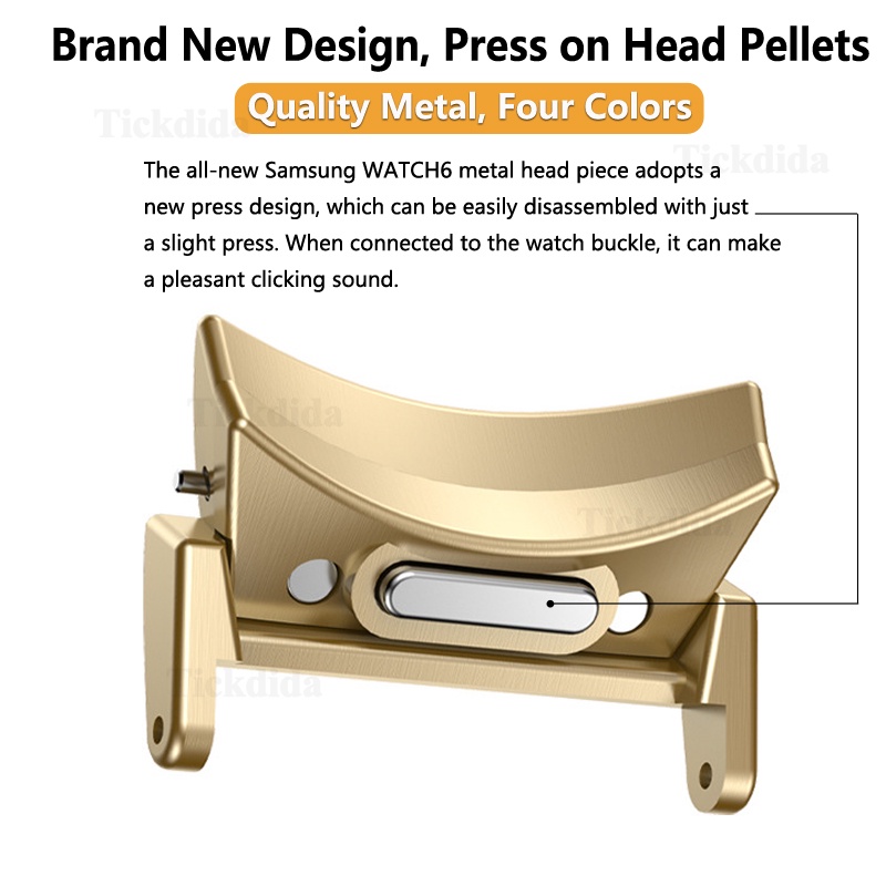 Khớp Nối Nhanh Bằng Thép Không Gỉ Cho Đồng Hồ Thông Minh samsung galaxy watch 6 classic 47 / 43mm 6 5 4