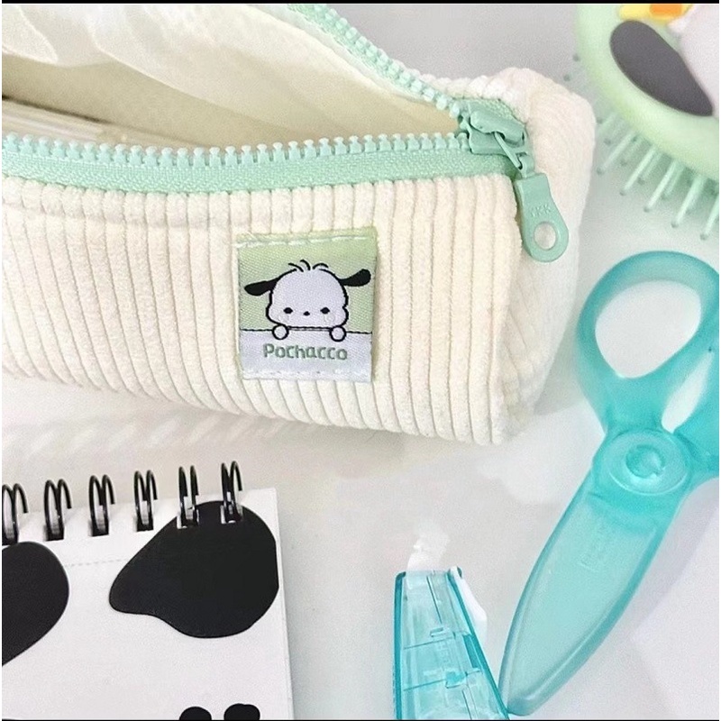 Steve Túi Đựng Bút Bằng Nhung Kẻ Thiết Kế Dễ Thương Dành Cho Học Sinh