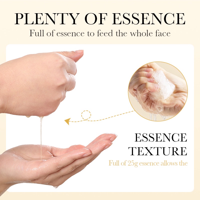 Adeor Mặt Nạ Vàng 24k / hyaluronic acid / vitamin c Dưỡng Ẩm Làm Trắng Da 25g