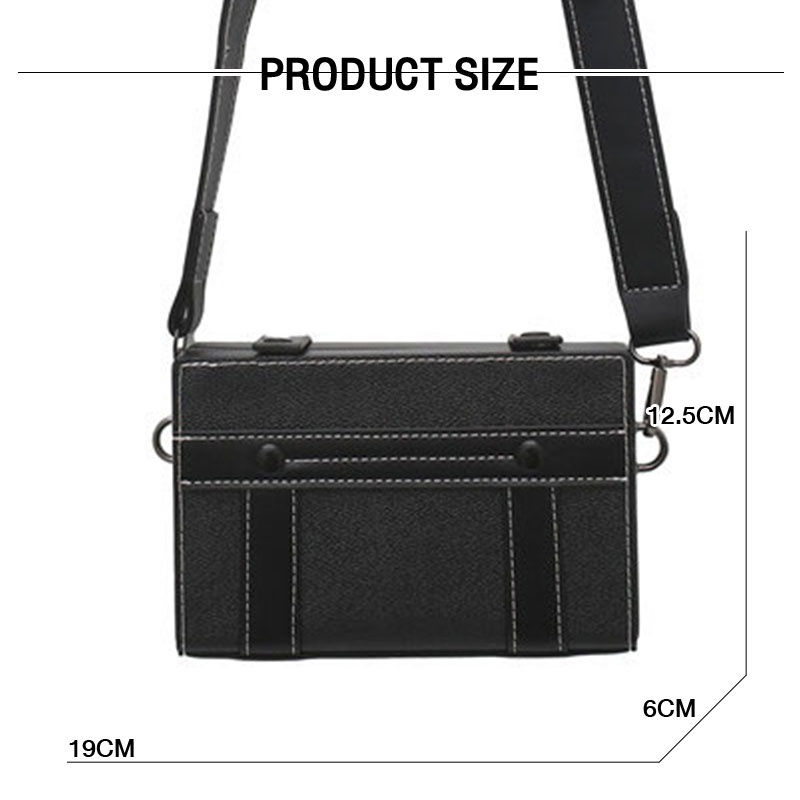 SHIHUI Túi Đeo Chéo Hình Vuông Cỡ Nhỏ Thời Trang Cho Nữ