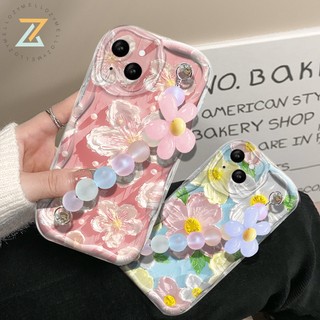 Realme Note 60 C65 C63 C61 GT 6T C67 C53 C55 C33 C30 C35 Realme 10 4G Realme C21Y C25Y Realme C15 C25 5S 5I C2 Narzo 50A Prime Narzo N55 Vòng Tay Hoa Tươi Vỏ Điện Thoại Silicon