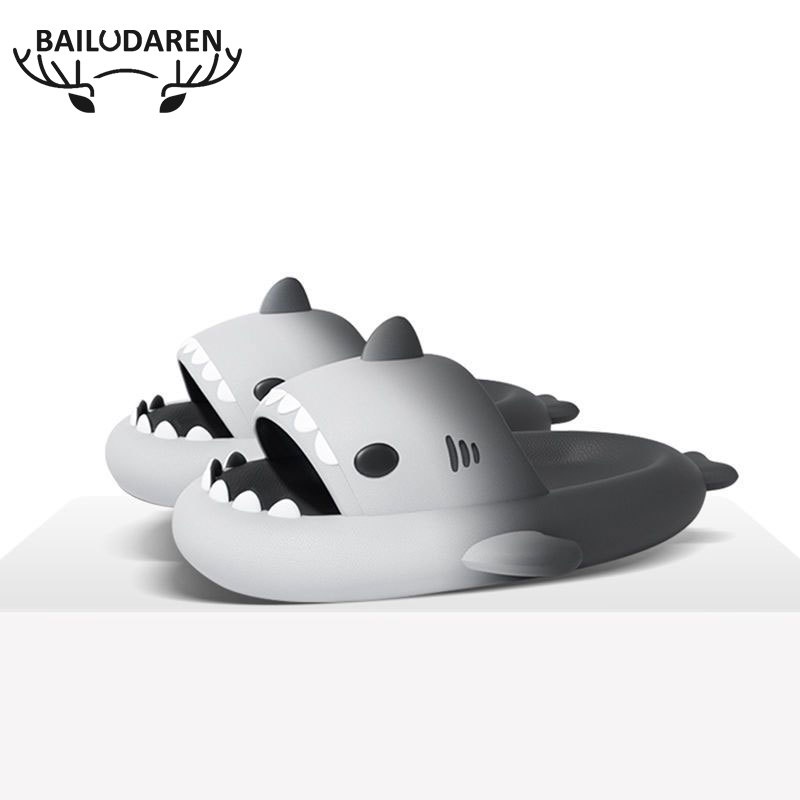 BAILUDAREN.đẹp cá mậpDép Đi Trong Nhà Chống Trượt Hình Cá Mập
