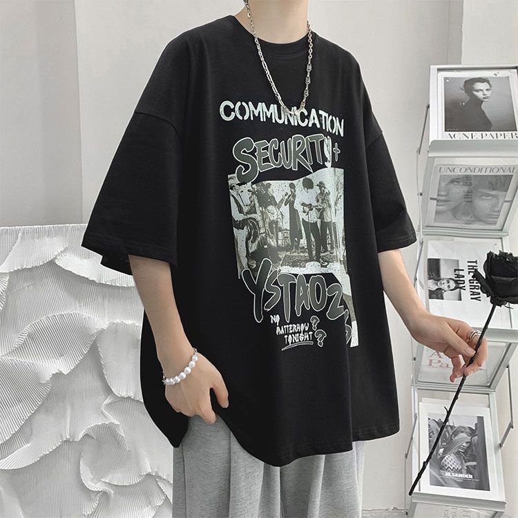 Áo Thun cotton Tay Dài Phong Cách Thời Trang Đường Phố Mỹ