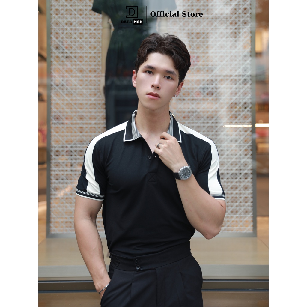 Áo Polo Nam DATAMAN cổ bẻ thêu LOGO nổi, vải cá sấu CVC cao cấp, nam tính, trẻ trung, thanh lịch - PLV2304