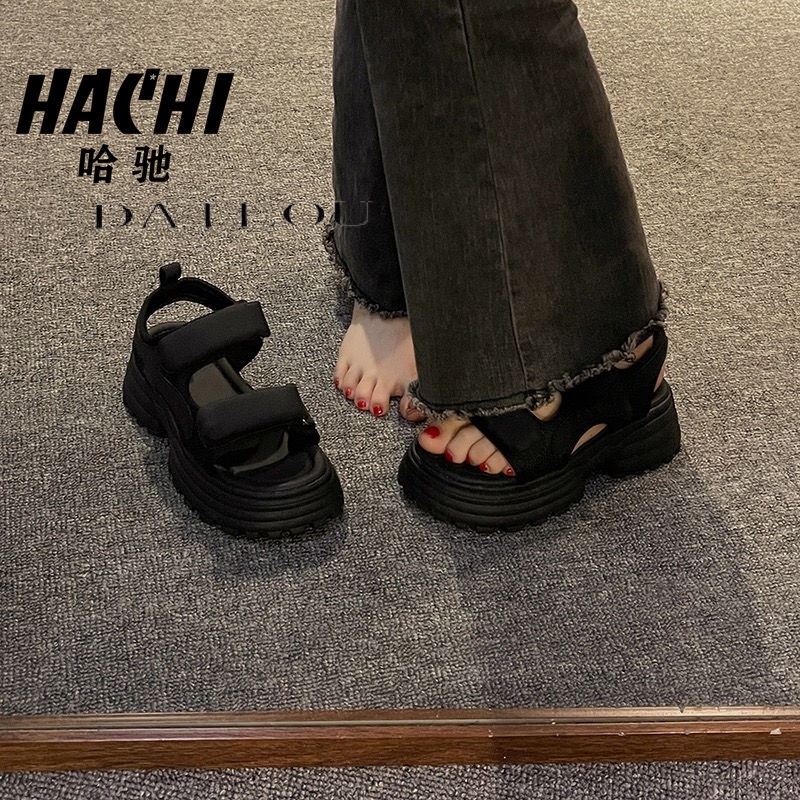 DAILOU Dép sandal nữ dép quai hậu nữ Đế Dày 2023 NEW thoải mái mềm mại dép đế cao  B98G1PT 35Z230828