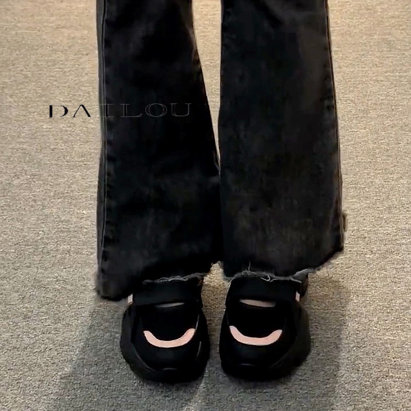 DAILOU Dép sandal nữ dép quai hậu nữ Đế Dày 2023 NEW thoải mái mềm mại dép đế cao  B98G1PY 35Z230828