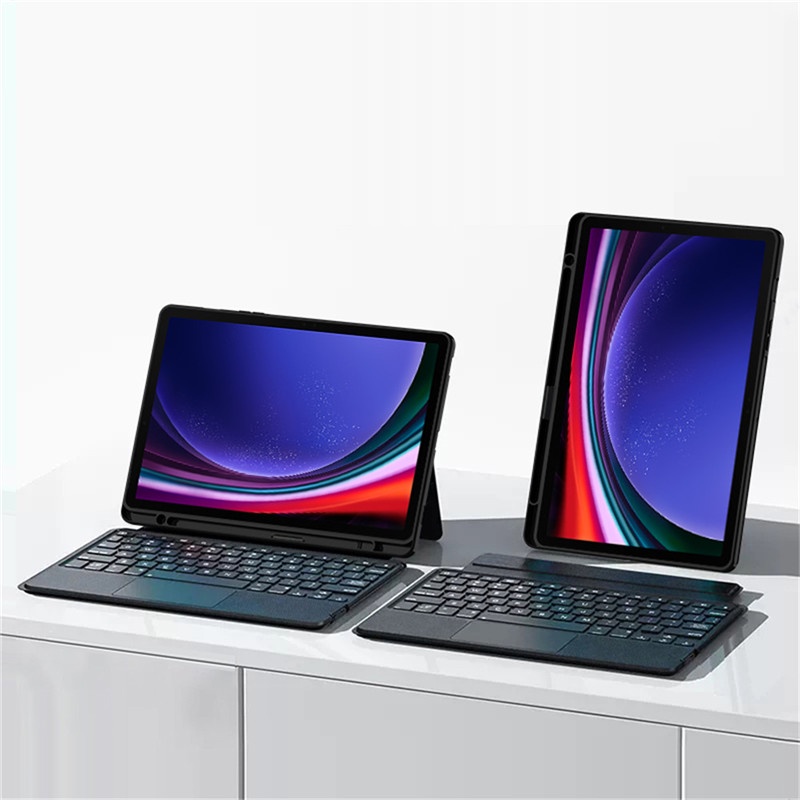 Bao Da Máy Tính Bảng Có Bàn Phím bluetooth Cho samsung galaxy tab s9 11.0 sm-P710 Smx716B sm-J718U touchpad Ốp