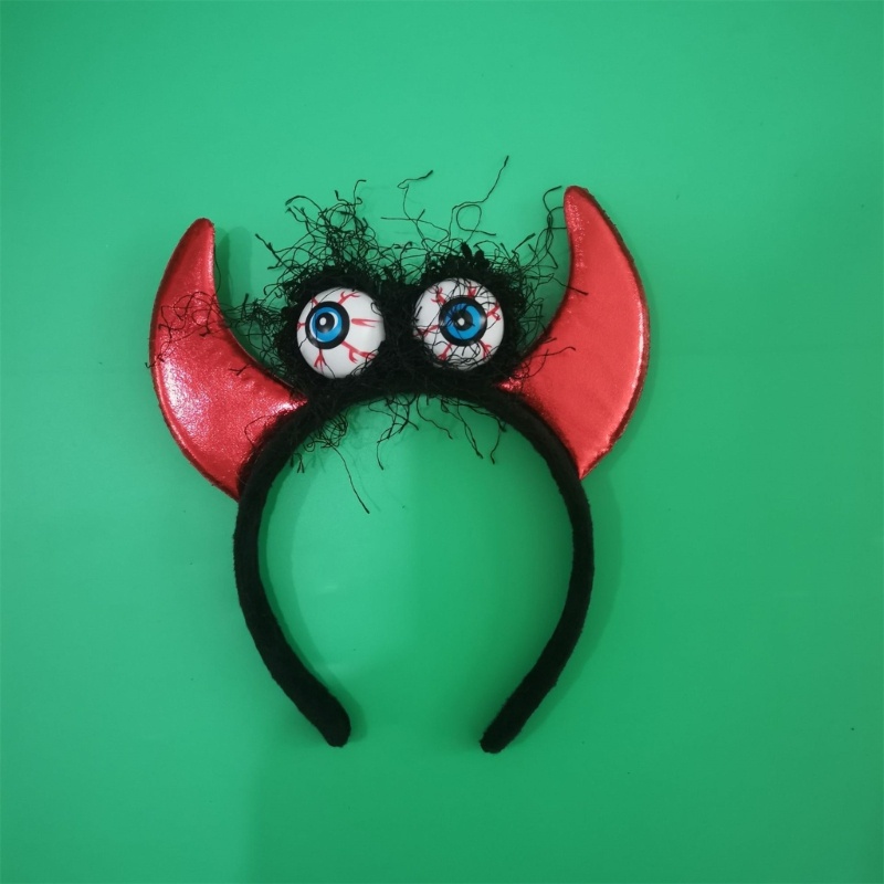 Băng Đô Cài Tóc Hình Bóng Mắt To Tròn Màu Tối Hóa Trang halloween