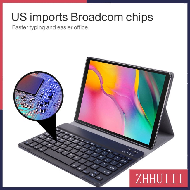 Bàn Phím bluetooth Không Dây Nhiều Màu Sắc Cho samsung galaxy tab a 10.1inch 2019 sm-t510 / t515 pu