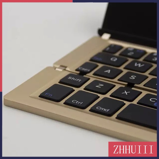 Bàn Phím bluetooth Không Dây Gấp Gọn f18 Bằng Hợp Kim Nhôm Cho iphone ipad pc