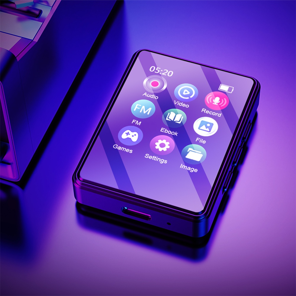 Máy Nghe Nhạc mp3 bluetooth 5.0 mini Màn Hình Cảm Ứng 1.8inch