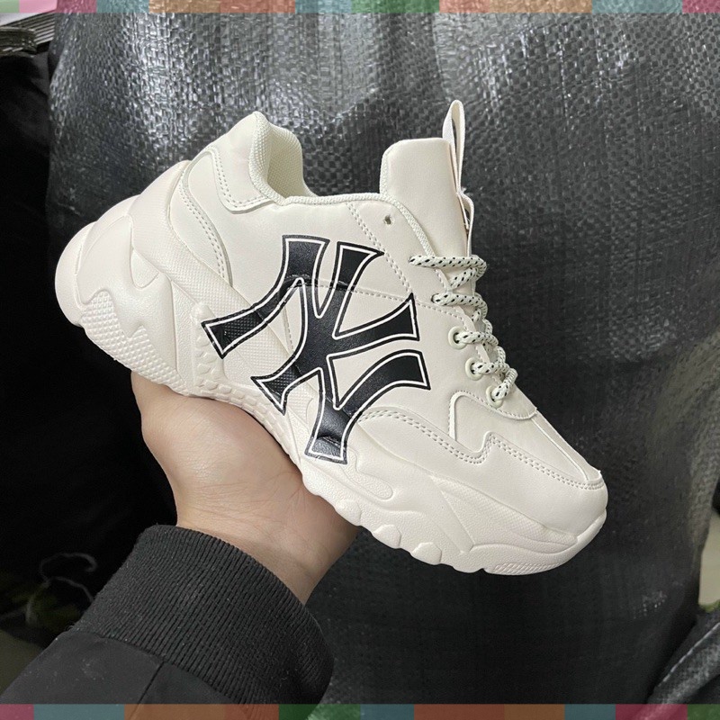 Giày thế thao 𝗠𝗟𝗕 Ny chữ đen full bill box, Giày sneaker nam nữ logo in 3D mới nhất 2023 cao cấp G289