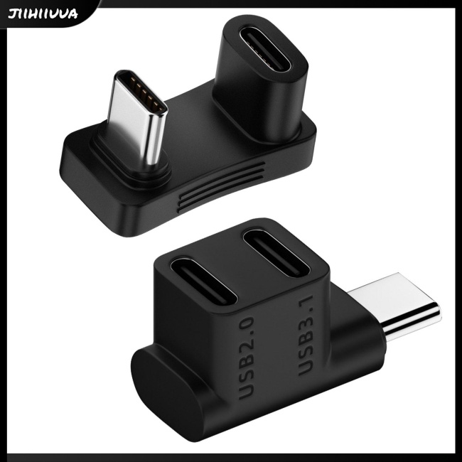 Giắc Chuyển Đổi 2 Trong 1 type c male Sang female Hình Chữ u / Thẳng / Thẳng Tương Thích Với Hơi Nước