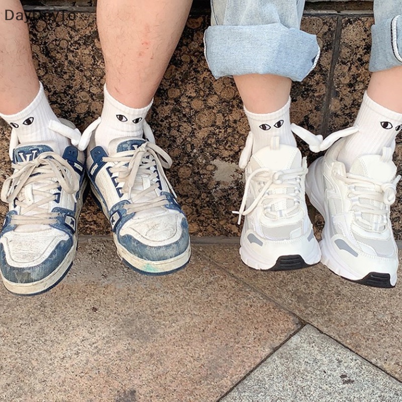 1 Đôi Vớ In Hình Đôi Mắt Hoạt Hình Vui Nhộn Sáng Tạo Thời Trang Cho Cặp Đôi