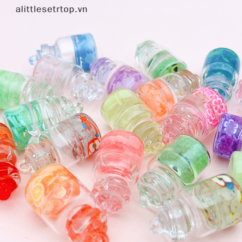 Bộ 1 / 5 Bình Điều Ước mini Dạ Quang Trang Trí Nhà Búp Bê / Tiểu Cảnh diy
