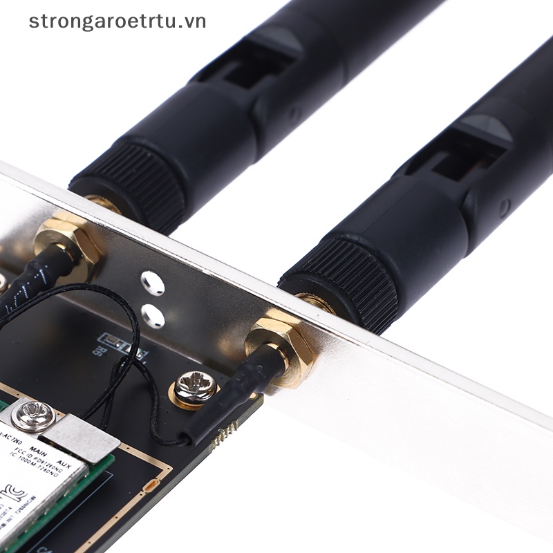 Card Mạnh Mẽ Không Dây 2.4g / 5g intel 7260ac pci-e Cho Máy Tính Để Bàn Kết Nối bluetooth 4.0
