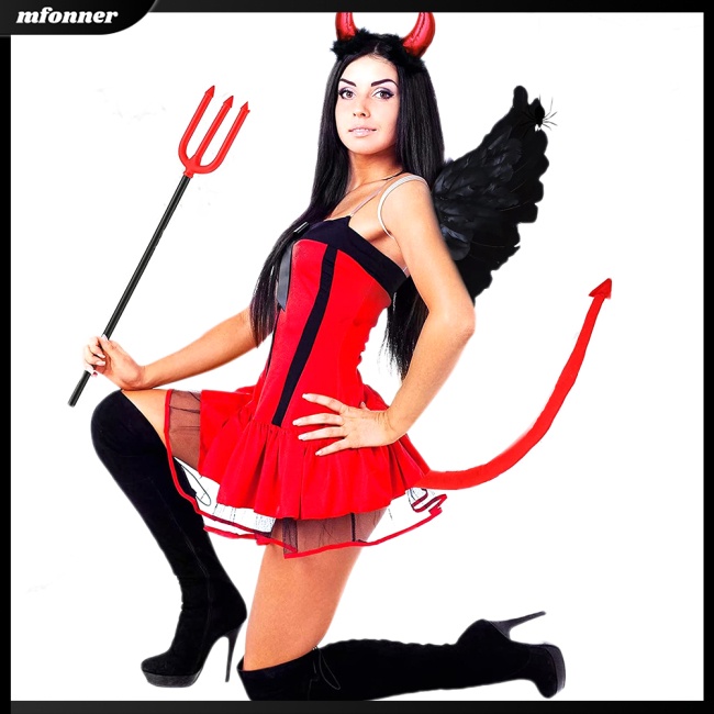 Bộ Cánh Thiên Thần Ác Quỷ Màu Đen Hóa Trang halloween Cho Bé