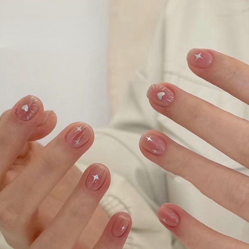 Miếng Dán Móng Tay 3d diy Sáng Bóng / Phụ Kiện Cá Nhân Hóa Hình Mặt Trời Mặt Trăng Ngôi Sao Cho Nữ