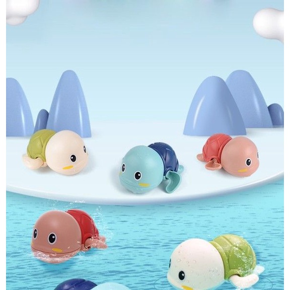 Rùa con tự bơi trong nước