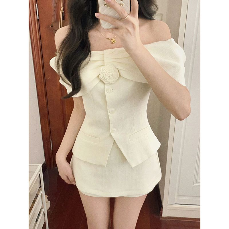 Bộ Áo Màu Trơn + Quần Short Thời Trang Mùa Hè 2023 Cho Nữ