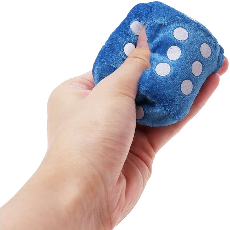 Set 2 Đồ Chơi Xúc Xắc Nhồi Bông Nhiều Màu Treo Xe Hơi Giảm Căng Thẳng Cho Bé