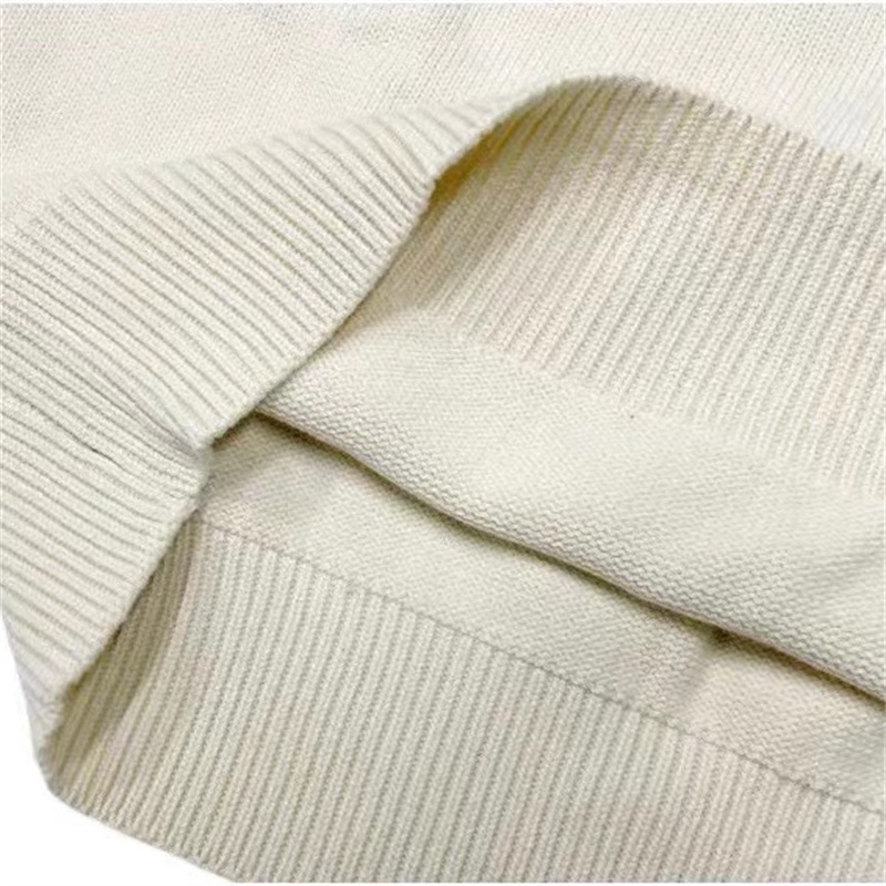 Áo Len Dệt Kim Cổ Tròn 100% In Chữ slogan Thời Trang Mùa Đông Cho Nam