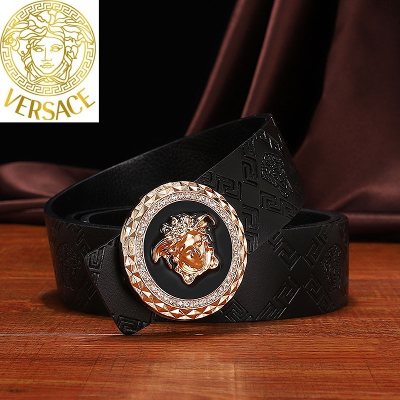 Hàng Có Sẵn! Versace Thắt Lưng Da Thật Thời Trang Công Sở Cho Nam Và Nữ