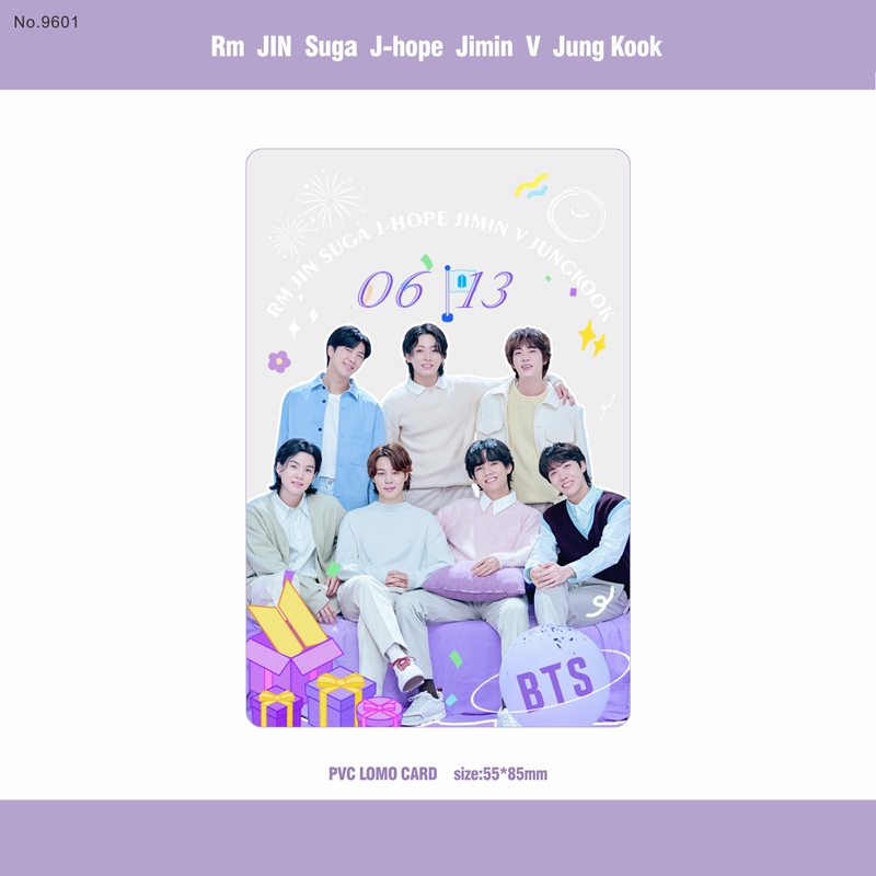BTS Album INS Transparent Photocard Blackpink PVC Lomo Card