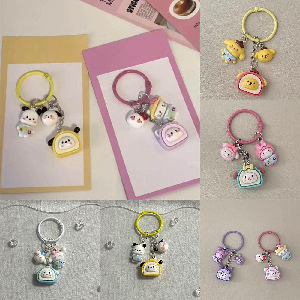 Shanlin Móc Chìa Khóa Họa Tiết Mèo kitty / Cún Kumamoto Dễ Thương Kiểu Hàn Quốc