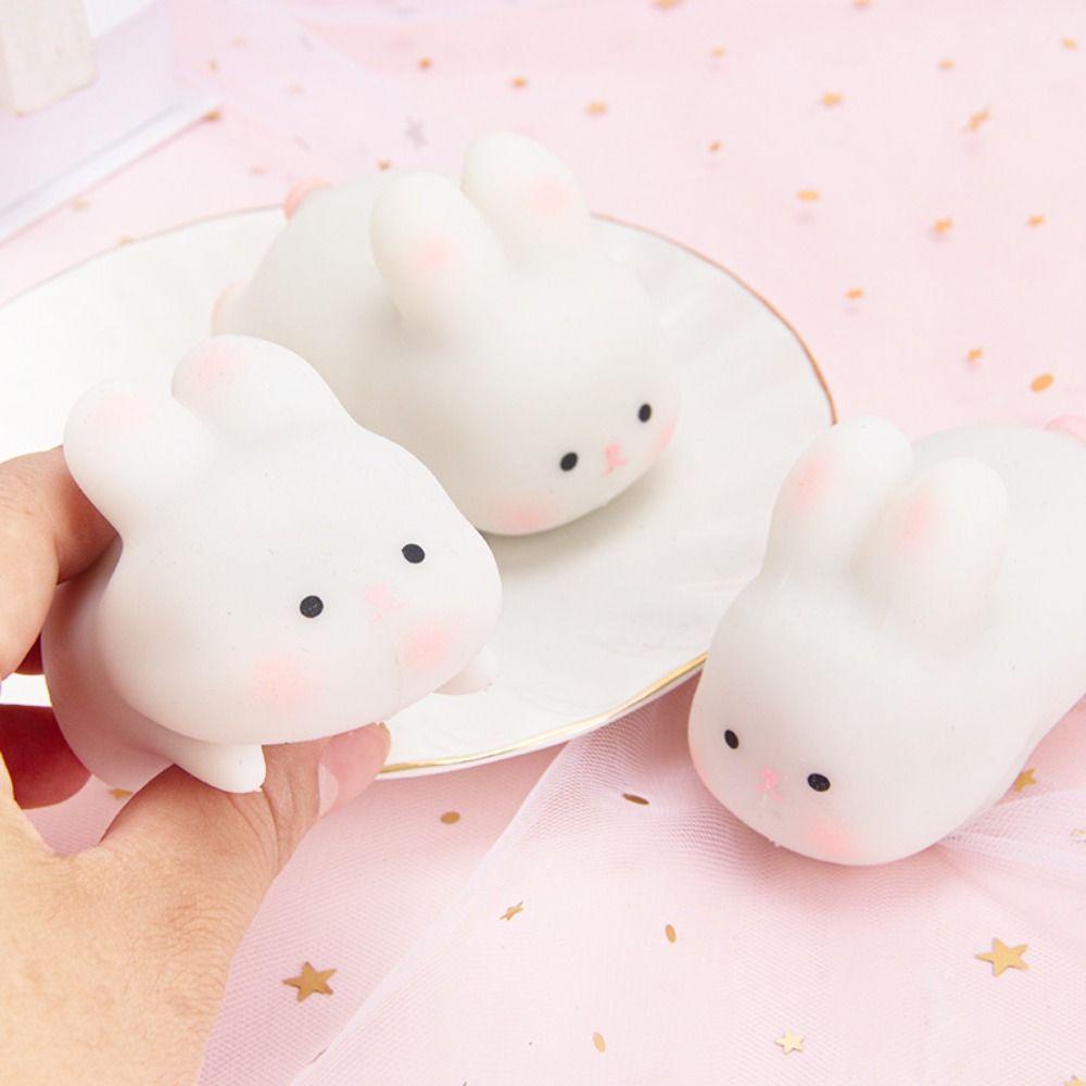 Back2life Đồ Chơi Bóp Mềm Hình Thỏ Hoạt Họa Bằng Nhựa Cho Bé