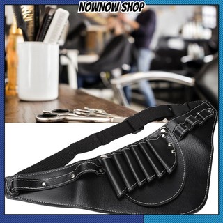 Nownow shop salon barber kéo di động túi cắt tóc eo dụng cụ làm