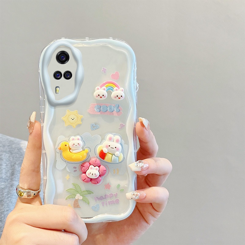 Ốp lưng vivo y53s ốp lưng vivo y51 2020 Ốp Điện Thoại Gắn Búp Bê 3d Xinh Xắn Cho vivo vivo y51 2020 y51a / y53s / y535 / y31 / y33