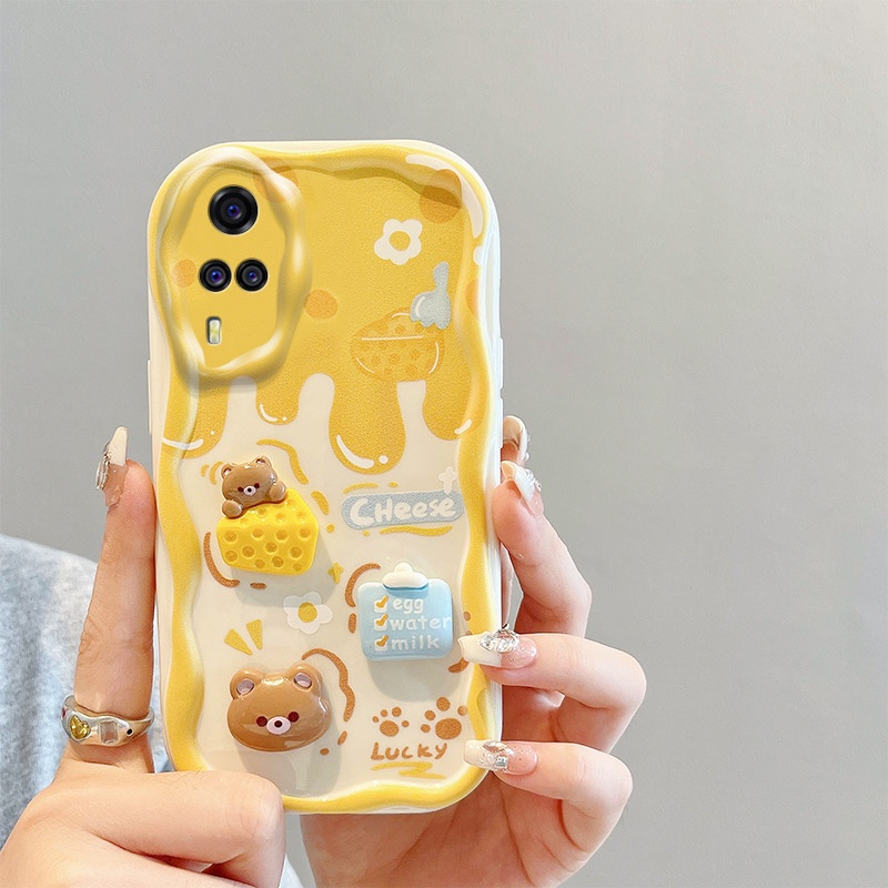 Ốp lưng vivo y53s ốp lưng vivo y51 2020 Ốp Điện Thoại Gắn Búp Bê 3d Xinh Xắn Cho vivo vivo y51 2020 y51a / y53s / y535 / y31 / y33