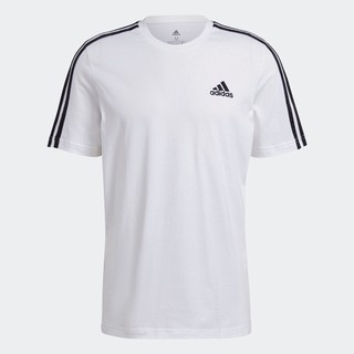 adidas Phong cách sống Áo Thun 3 Sọc Essentials Nam trắng GL3733