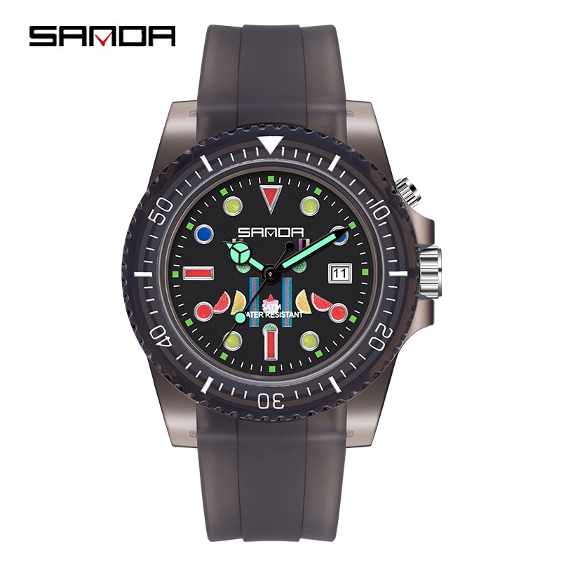 Sanda Đồng Hồ Đeo Tay Chống Thấm Nước Kiểu Dáng Thể Thao Dành Cho Nam Và Nữ