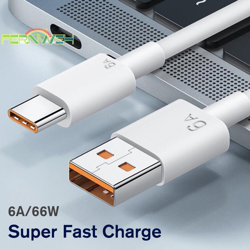 Dây Cáp Sạc Nhanh usb type-c 2M 6a 66w Cho xiaomi samsung huawei