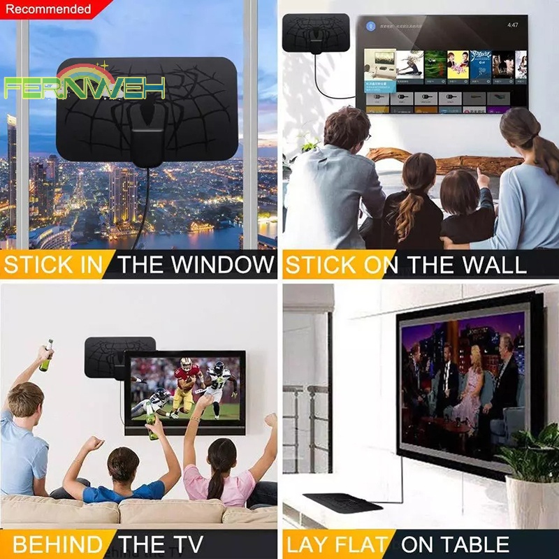 Ăng Ten Kỹ Thuật Số Trong Nhà hdtv Phạm Vi 1500 Dặm dvb-t2 Kênh 4k