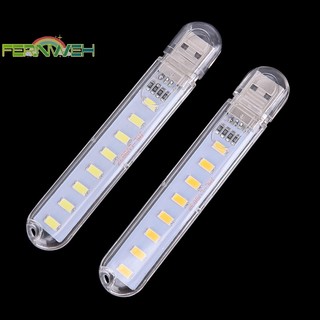 [Fernweh] Đèn LED di động 5V 8 LED USB Lighg Máy tính Đèn điện di động Đèn ngủ [MỚI]