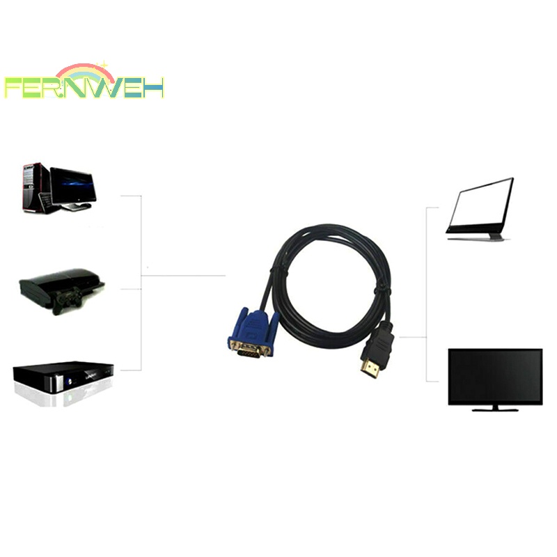 Cáp Chuyển Đổi hdmi Sang vga Cho pc dvd 1080p hdtv 6ft