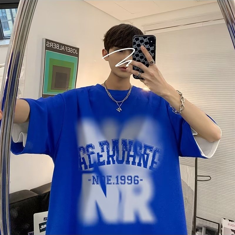 Iris-T áo phông nam Áo Thun phông áo nam thun Áo Thun Form Rộng Ngắn Tay Unisex  Phong cách Comfortable Beautiful Thoải mái C98AH8X 36Z230909