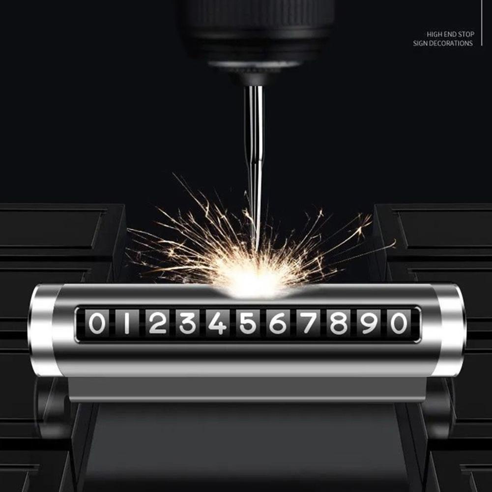 Thẻ Đỗ Xe Tạm Thời Bằng Kim Loại Có Con Lăn Chuyên Dụng Cho Xe Hơi