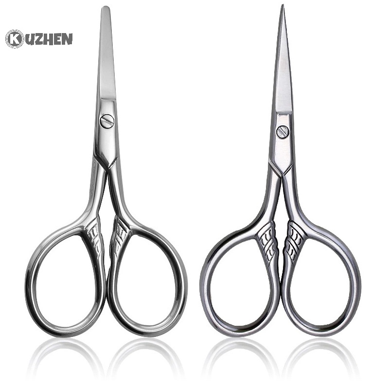 Kuzhen 1 Kéo Cắt Tỉa Lông Mày / Lông Mi / Mũi Bằng Thép Không Gỉ